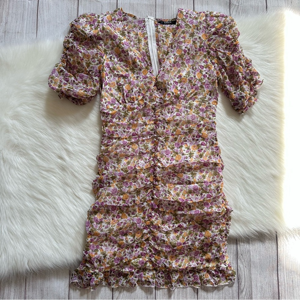 SOLD Ruffle Dress - Picture 2 of 11